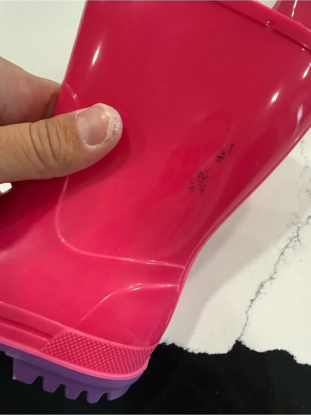 Kids Pink Rain Boots - Durable Waterproof Boot toddler 5-6
